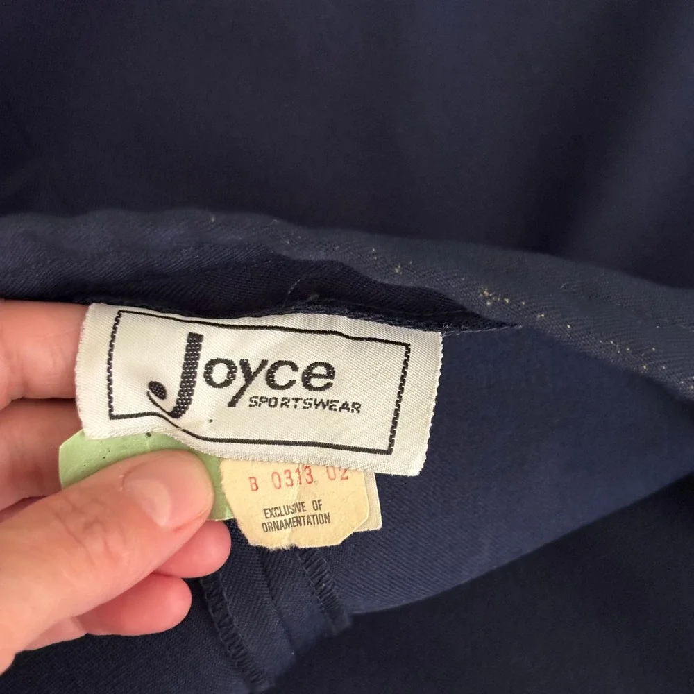 Vintage Midi Pencil A Line Skirt 14 Navy Blue Pockets Pleated Retro 90s 80s